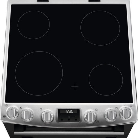 AEG CCX6530ACM 60cm Double Oven Electric Cooker with Ceramic Hob - Stainless Steel - Bonus Superstore