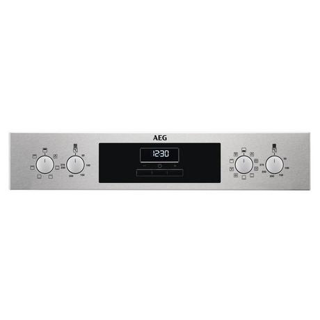 AEG DEX33111EM 59.4cm Built In Electric Double Oven - Stainless Steel - Bonus Superstore