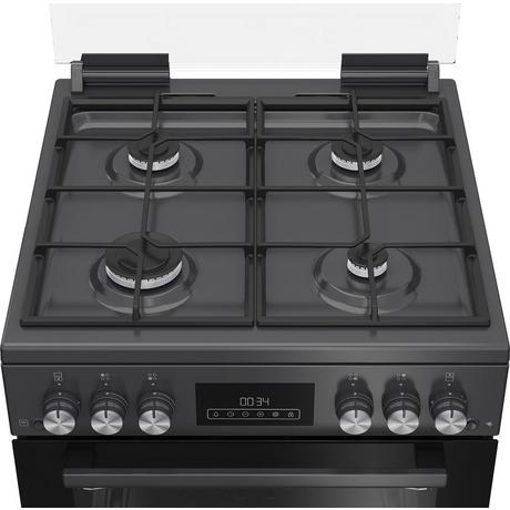 Blomberg GGRN655N 60cm Double Oven Gas Cooker with Gas Hob - Anthracite - Bonus Superstore