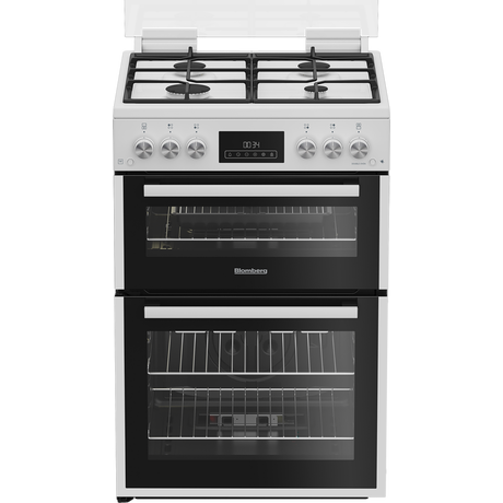 Blomberg GGRN655W 60cm Double Oven Gas Cooker with Gas Hob - White - Bonus Superstore