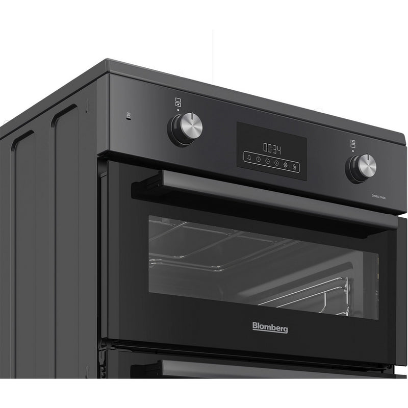 Blomberg HIRN651N 60cm Double Oven Electric Cooker with Induction Hob - Anthracite