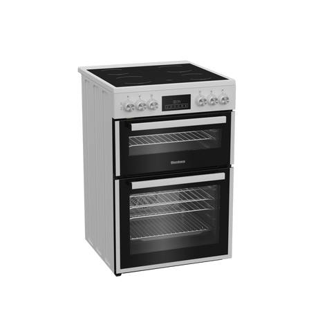 Blomberg HKRN651W 60cm Double Oven Electric Cooker with Vitroceramic Hob - White
