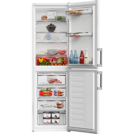 Blomberg KGM4574V VitaminCare+ 54cm 50/50 Frost Free Fridge Freezer - White - Bonus Superstore