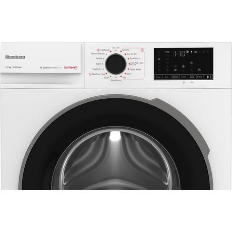 Blomberg LWA18461W 8kg 1400 Spin Washing Machine - White - Bonus Superstore