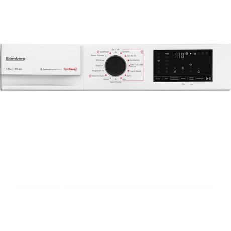 Blomberg LWA18461W 8kg 1400 Spin Washing Machine - White - Bonus Superstore
