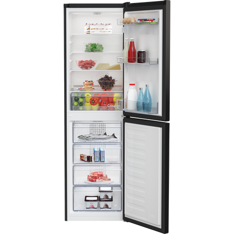 Beko CCFM4582B 54cm 50/50 Frost Free Fridge Freezer - Black - Bonus Superstore