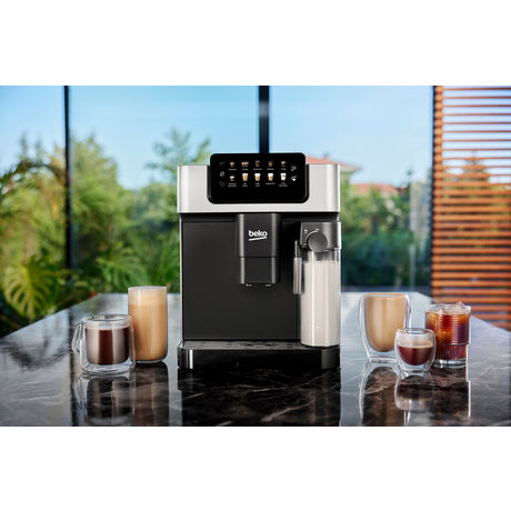 Beko CEG7304X Bean to Cup Fully Automatic Espresso Machine with Integrated Milk Jug - Silver Beko
