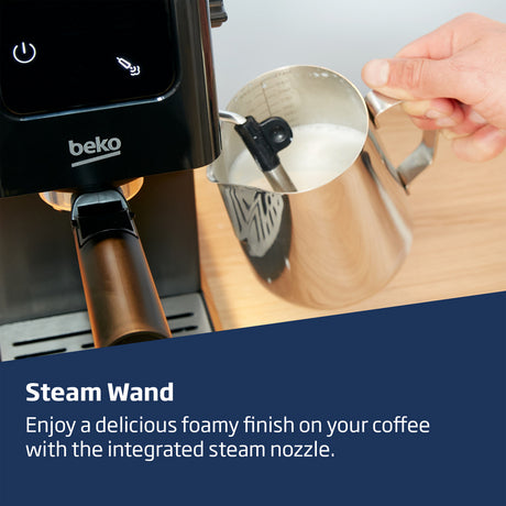 Beko CEP5302B Beko CaffeExperto Manual Espresso with Steam Wand - Black Beko