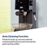 Beko CEP5302B Beko CaffeExperto Manual Espresso with Steam Wand - Black Beko