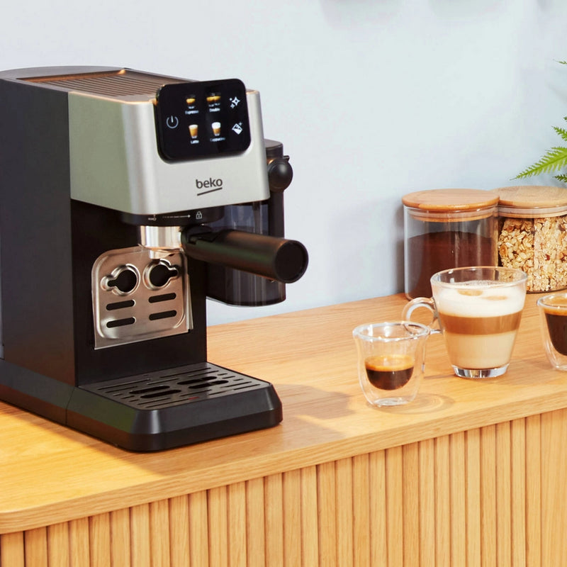 Beko CaffeExperto CEP5304X Manual Espresso with Steam Wand - Black