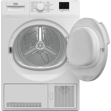Beko DTLCE80041W 8kg Condenser Tumble Dryer - White - Bonus Superstore