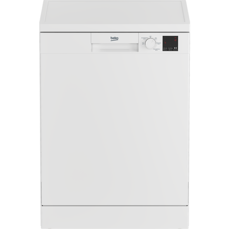 Beko DVN05C20W Full Size Dishwasher - White - 13 Place Settings - Bonus Superstore