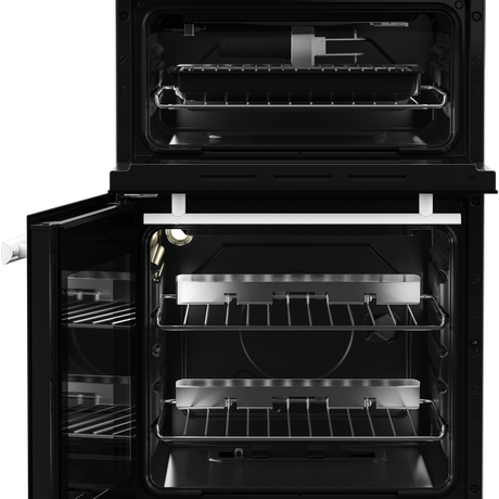 Beko EDG507W 50cm Twin Cavity Gas Cooker with Gas Hob - White - Bonus Superstore