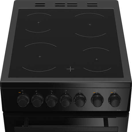 Beko EDVC503B 50cm Electric Double Oven with Ceramic Hob - Black