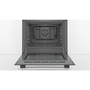 Bosch HHF113BA0B 59.4cm Built In Electric Single Oven With 3D Hot Air - Black - Bonus Superstore