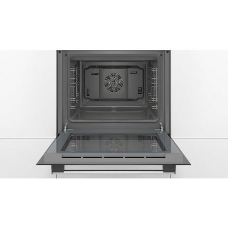 Bosch HHF113BA0B 59.4cm Built In Electric Single Oven With 3D Hot Air - Black - Bonus Superstore