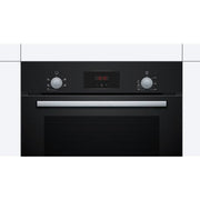 Bosch HHF113BA0B 59.4cm Built In Electric Single Oven With 3D Hot Air - Black - Bonus Superstore