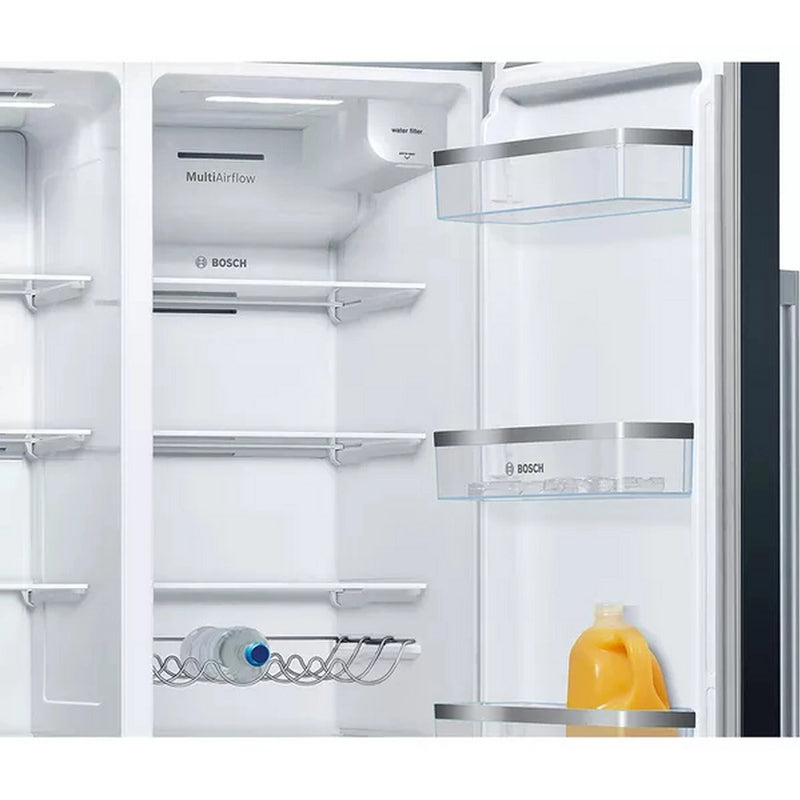 Bosch KAD93ABEP 70/30 Total No Frost, American Fridge-freezer - Black