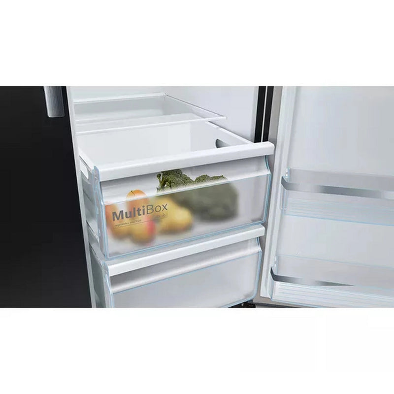 Bosch KAD93ABEP 70/30 Total No Frost, American Fridge-freezer - Black