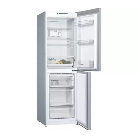 Bosch KGN34NLEAG 60cm 50/50 No Frost Fridge Freezer - Silver - Bonus Superstore