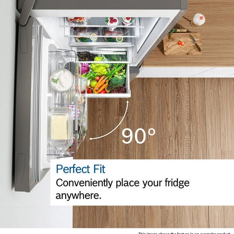 Bosch KGN392LAGG 60cm 60/40 Total No Frost Fridge Freezer - Stainless Steel Look