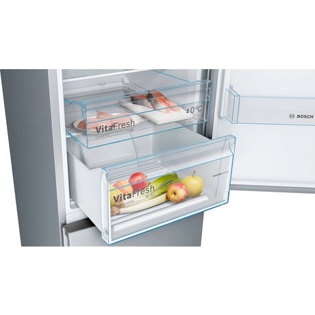 Bosch KGN392LEBG 60cm 70/30 Total No Frost Fridge Freezer - Stainless Steel Look