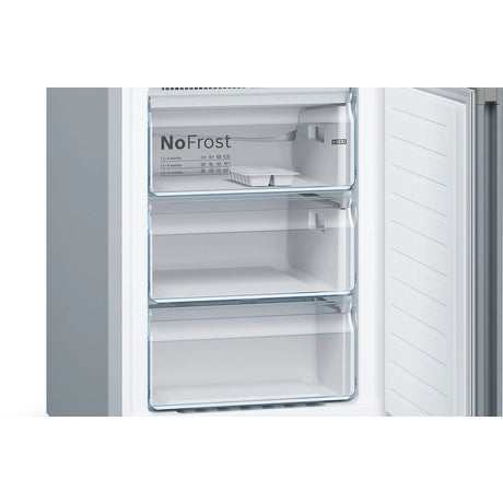 Bosch KGN392LEBG 60cm 70/30 Total No Frost Fridge Freezer - Stainless Steel Look