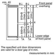 Bosch KIN85NSE0G 54.1cm 50/50 Built-In Frost Free Fridge Freezer - White - Bonus Superstore