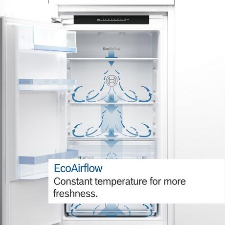 Bosch KIN85NSE0G 54.1cm 50/50 Built-In Frost Free Fridge Freezer - White - Bonus Superstore