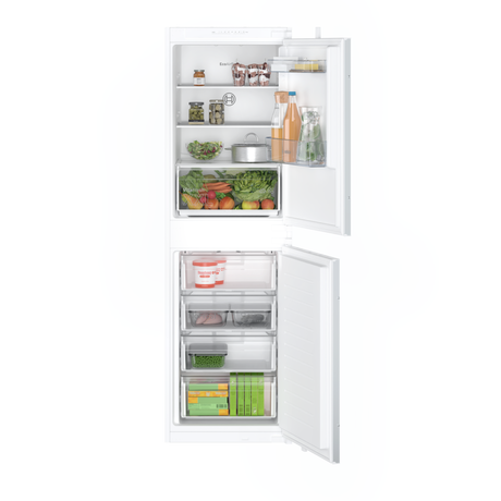Bosch KIN85NSE0G 54.1cm 50/50 Built-In Frost Free Fridge Freezer - White - Bonus Superstore