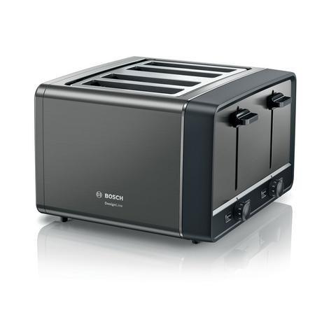 Bosch TAT5P445GB 4 Slice Toaster - Anthracite - Bonus Superstore