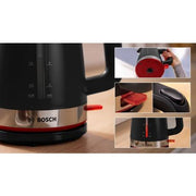 Bosch TWK4M223GB 1.7 Litres Jug Kettle - Black - Bonus Superstore