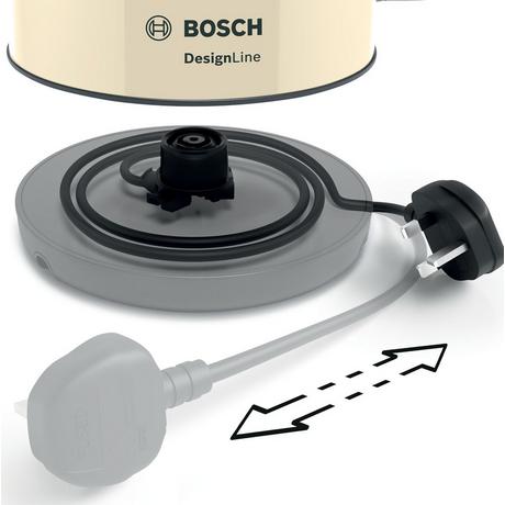 Bosch TWK4P437GB 1.7 Litre Traditional Kettle - Cream