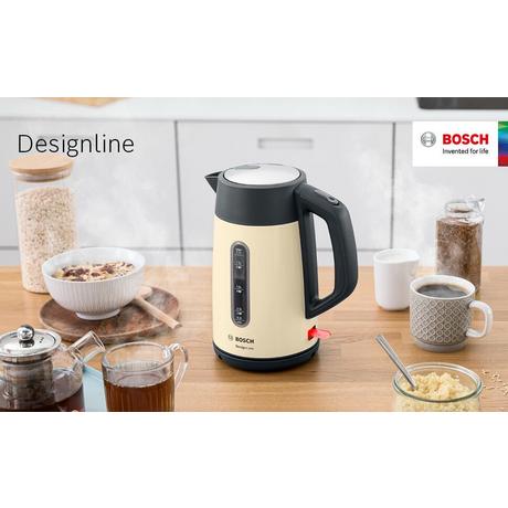 Bosch TWK4P437GB 1.7 Litre Traditional Kettle - Cream - Bonus Superstore
