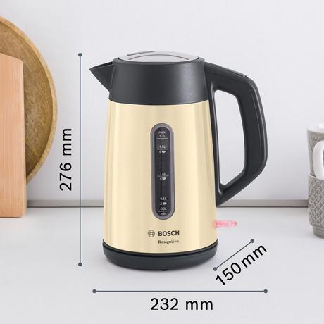 Bosch TWK4P437GB 1.7 Litre Traditional Kettle - Cream - Bonus Superstore
