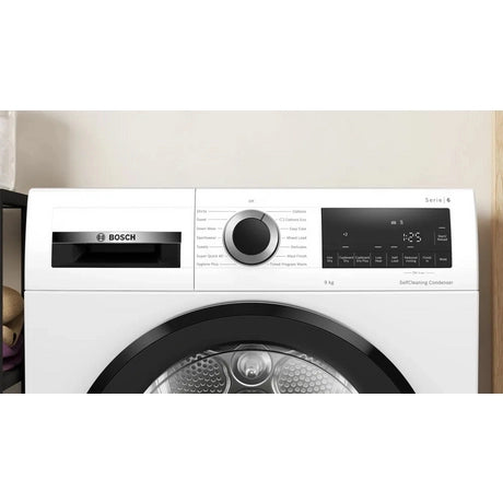 Bosch, Series 6 WQG24502GB 9kg Heat Pump Tumble Dryer - White