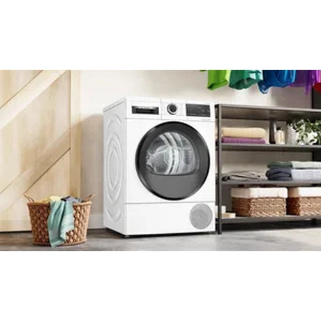 Bosch, Series 6 WQG24502GB 9kg Heat Pump Tumble Dryer - White - Bonus Superstore