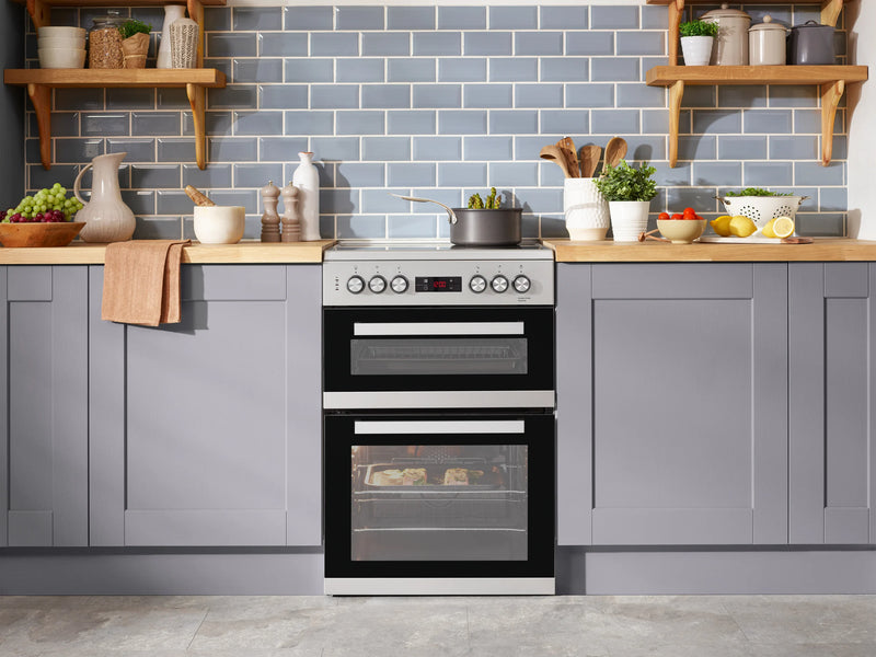 Beko 60cm Double Oven Electric Cooker - KDC653S