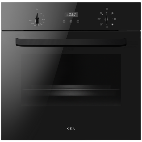 CDA SC223BLKIT 59.5cm Built In Electric Single Oven with 59.2cm Induction Hob - Black