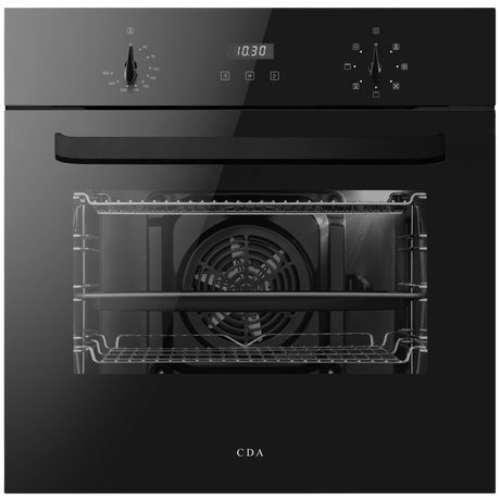 CDA SC223BLKIT 59.5cm Built In Electric Single Oven with 59.2cm Induction Hob - Black