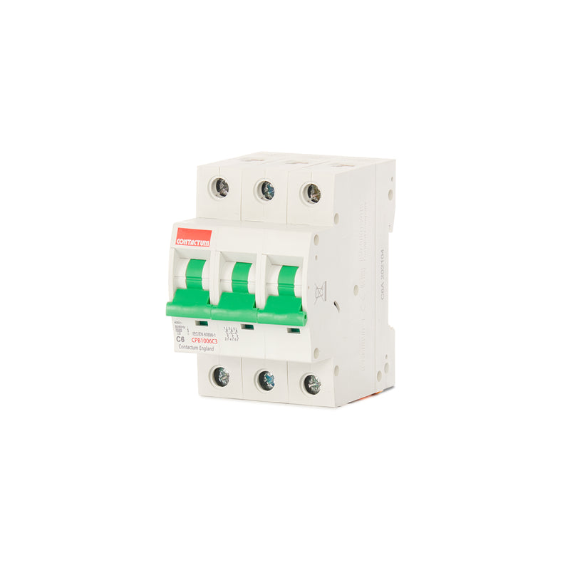 Contactum CPB1006C3 MCB Type C TP 6A 10kA