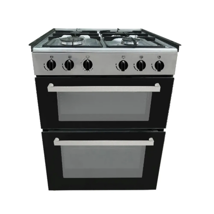 Domapp DOMAPPCK60EPSS LPG Cooker Stainless Steel - Silver Knobs - LPG