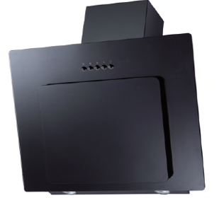 Domapp 60cm - Cooker Hood (Black) DOMCH60ANGBLK - Bonus Superstore