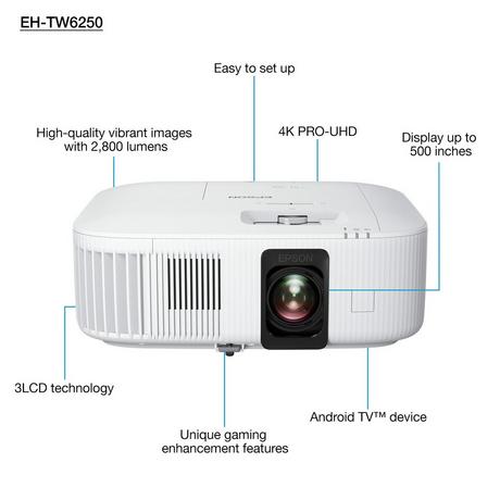 Epson EH-TW6250 4K PRO-UHD Projector