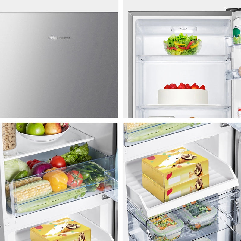 Fridgemaster MC55240ES 50/50 Freestanding Fridge Freezer – Silver