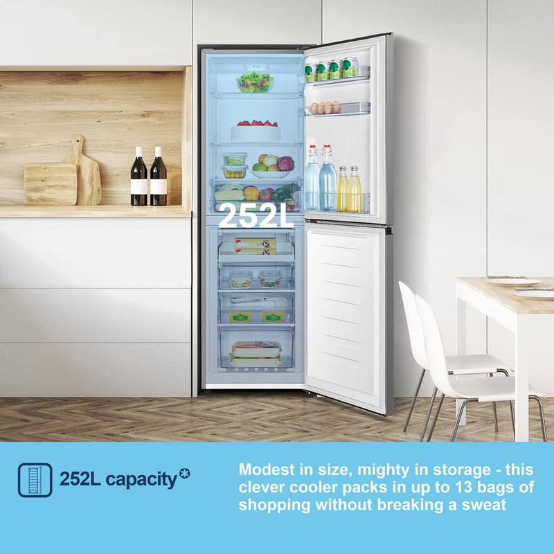 Fridgemaster MC55240ES 50/50 Freestanding Fridge Freezer – Silver