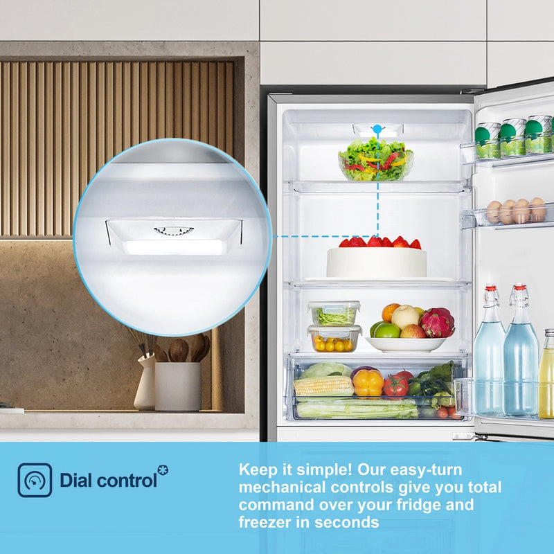 Fridgemaster MC55240ES 50/50 Freestanding Fridge Freezer – Silver