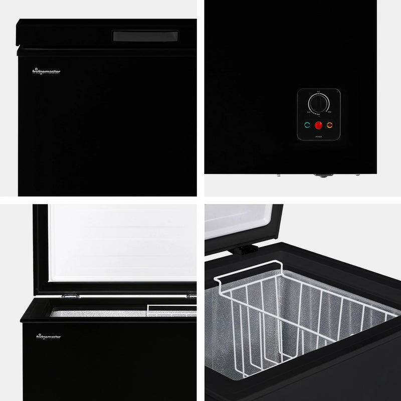Fridgemaster MCF96EB 95L Freestanding Chest Freezer - Black