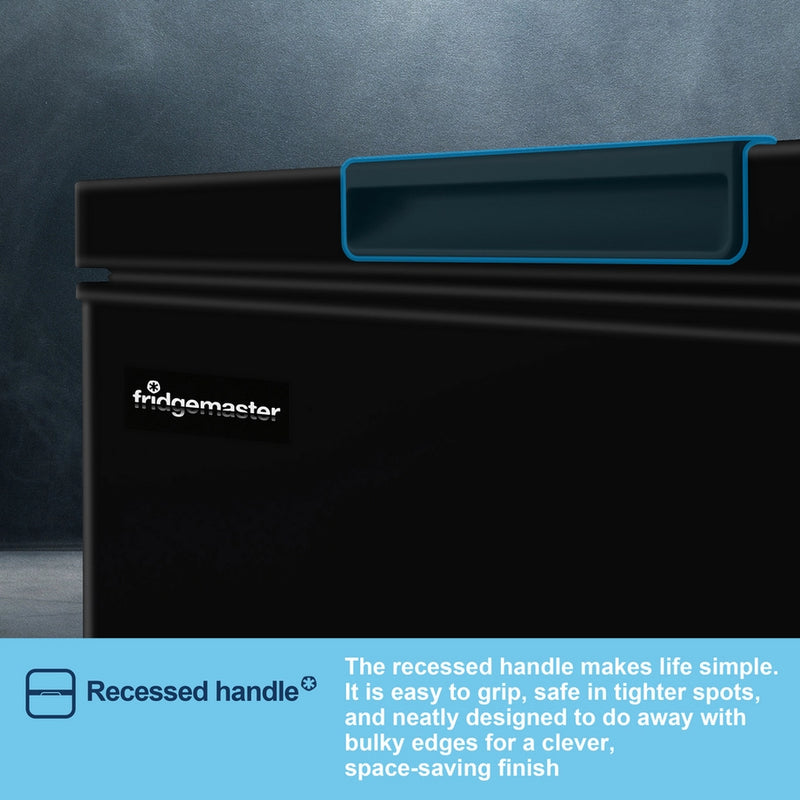 Fridgemaster MCF96EB 95L Freestanding Chest Freezer - Black