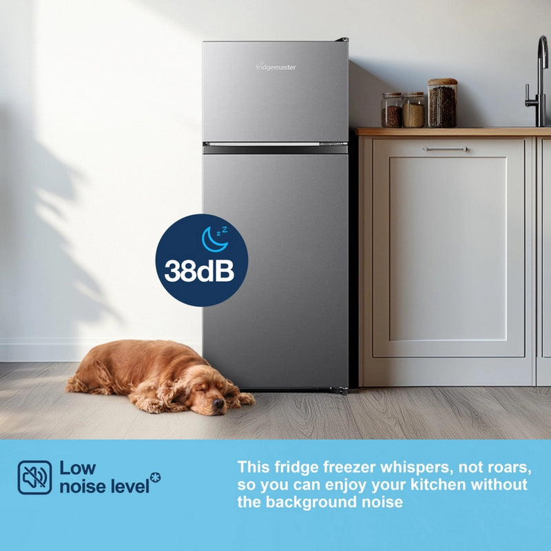 Fridgemaster MTM48120ES 70/30 Fridge Freezer - Silver